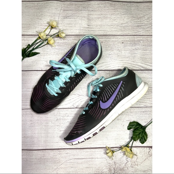 Nike Women’s Free Balanza 3.0 Running Shoes in Dark Gray and Purple - Picture 14 of 14